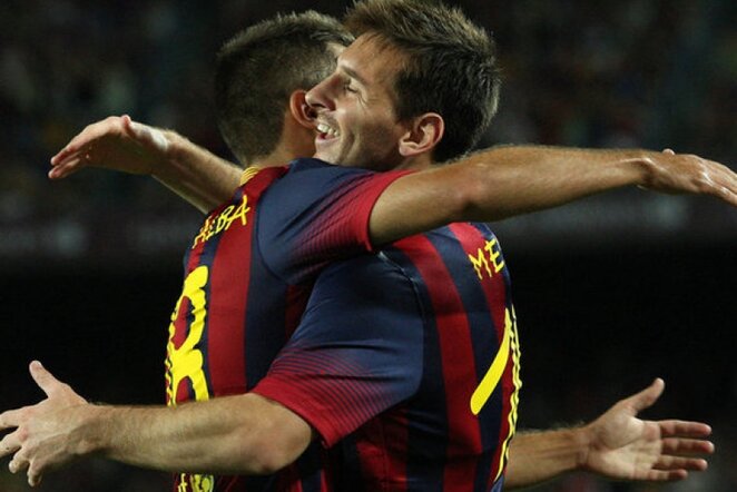 Andresas Iniesta (kair.) ir Lionelis Messi (deš.) | AFP/Scanpix nuotr.