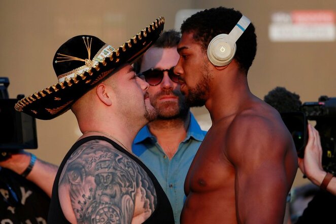 Andy Ruizas ir Anthony Joshua | Scanpix nuotr.