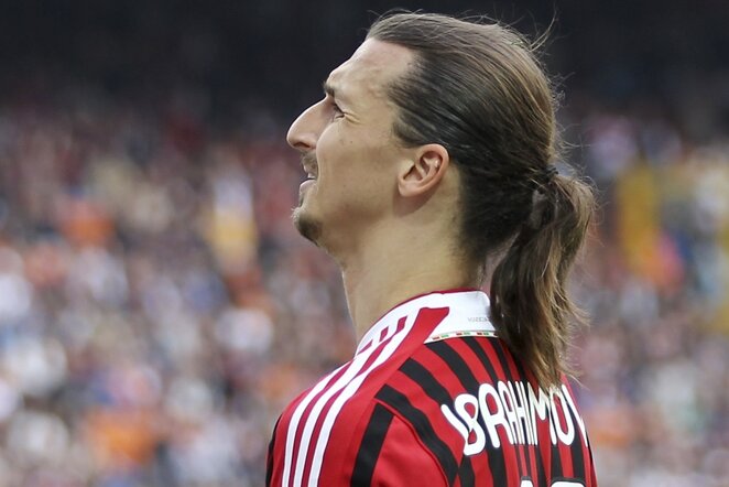 "Milan" klubo žaidėjas Zlatanas Ibrahimovičius | AP nuotr.