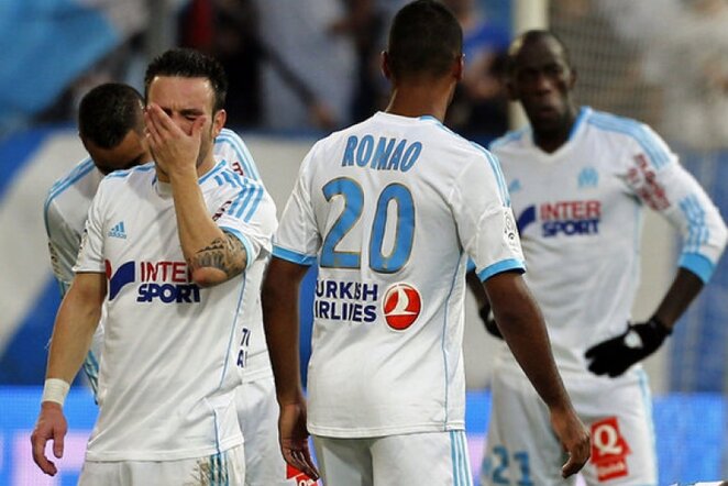 „Marseille“ žaidėjai nusivylė įvykiais aikštėje | Reuters/Scanpix nuotr.