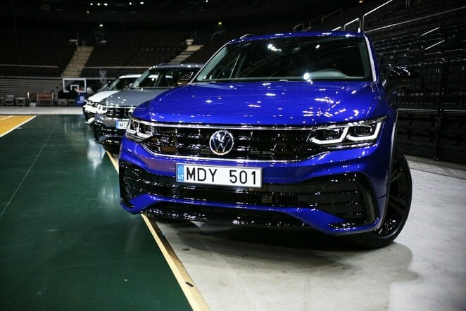 Žalgiriečiams – naujutėlaičiai „Volkswagen Tiguan“ automobiliai | „Žalgirio“ nuotr.