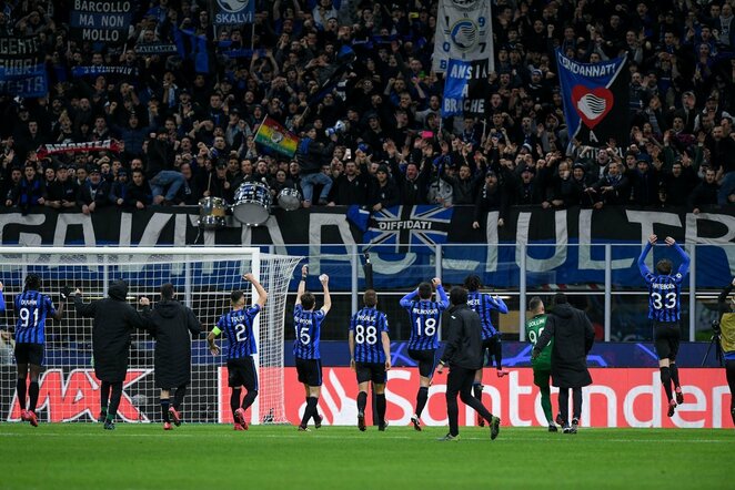 „Atalanta“ žaidėjai ir sirgaliai | Scanpix nuotr.