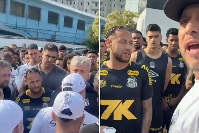 Neymaro susitikimas su sirgaliais | „Stop“ kadras