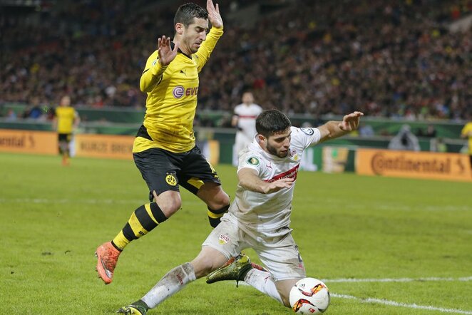 „Stuttgart“ - „Borussia Dortmund“ rungtynių akimirka | Scanpix nuotr.