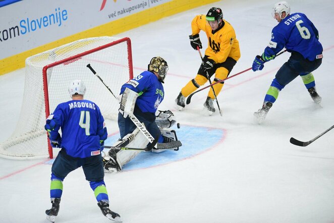 Lietuva – Slovėnija rungtynių akimirka | IIHF nuotr.