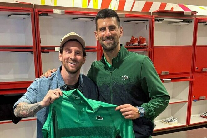 Lionelis Messi ir Novakas Djokovičius | Instagram.com nuotr