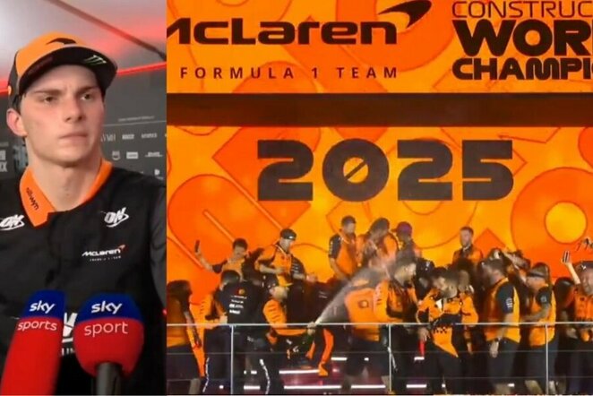 Oscaras Piastri ir „McLaren“ | „Stop“ kadras
