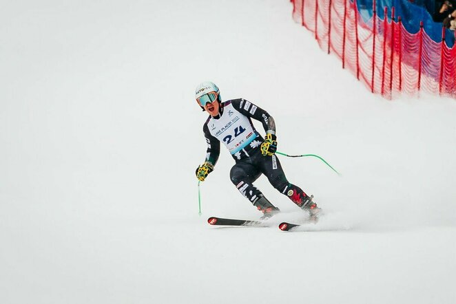 Andrejus Drukarovas Universiados slalomo supermilžino rungtyje | Modesto Gailiūno nuotr.