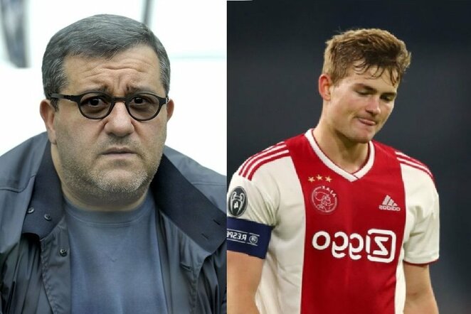 Mino Raiola ir Matthijsas De Ligtas | Organizatorių nuotr.