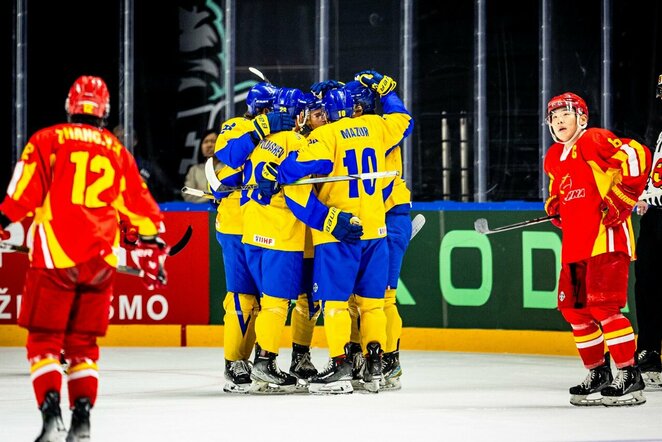 Lietuva – Kinija rungtynių akimirka | hockey.lt nuotr.