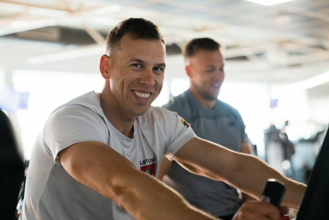 Olimpiečius subūrė bendra treniruotė sporto klube | Kipro Štreimikio nuotr.