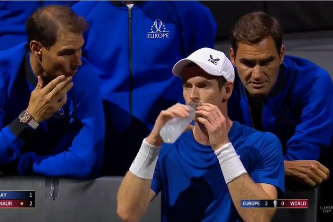 Rafaelis Nadalis, Andy Murray'us ir Rogeris Federeris | „Stop“ kadras