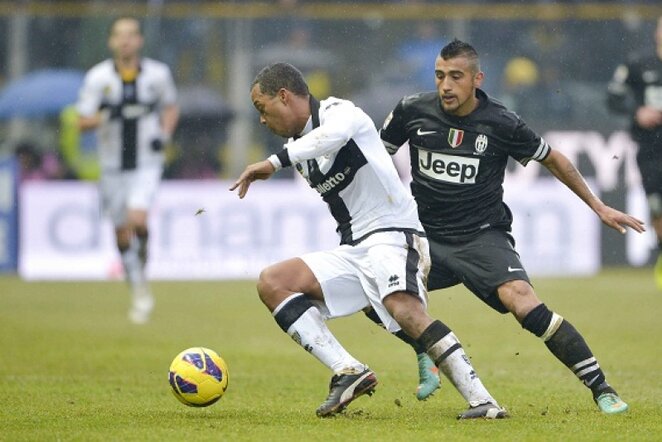 Turino „Juventus“ ir „Parma“ rungtynių akimirka | LaPresse/Scanpix nuotr.
