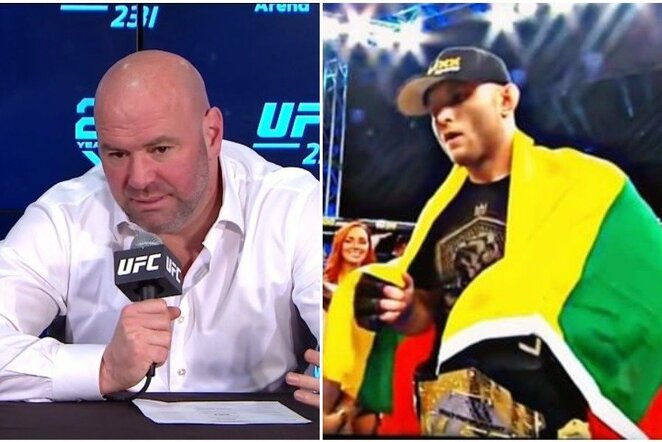 Dana White'as ir Julius Anglickas | Organizatorių nuotr.