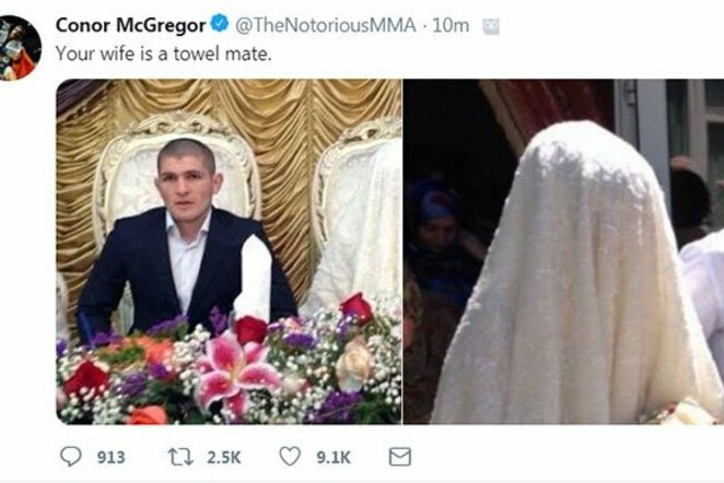 C.McGregoro žinutė | „Twitter“ nuotr.