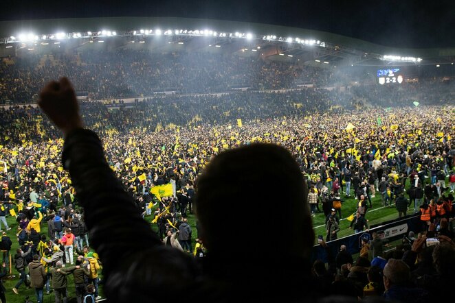 „Nantes“ fanai subėgo ant vejos | Scanpix nuotr.