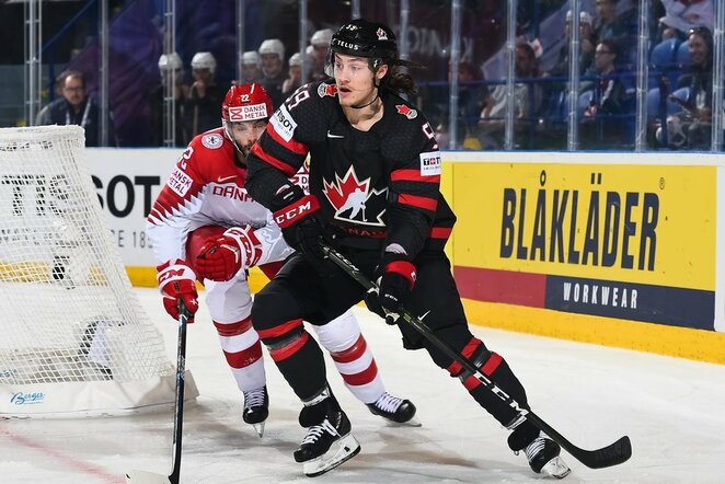 Kanadiečių ir danų rungtynės | IIHF nuotr.