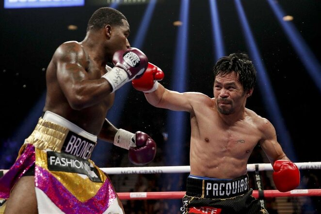 Manny Pacquiao prieš Adrieną Bronerį | Scanpix nuotr.