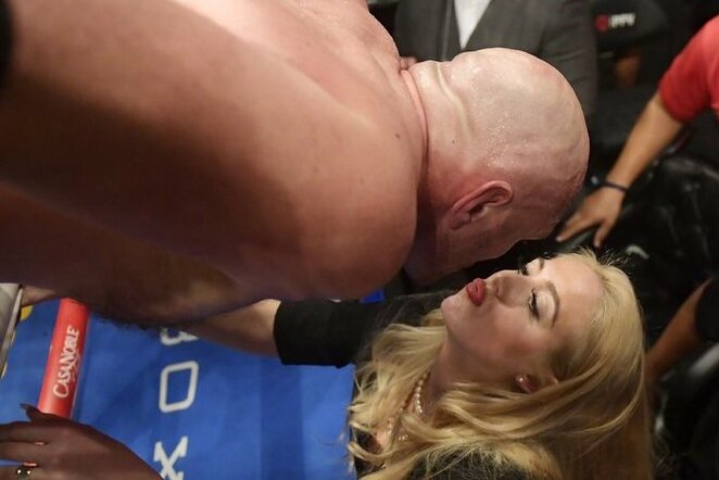 Tysonas Fury su žmona Paris | Scanpix nuotr.