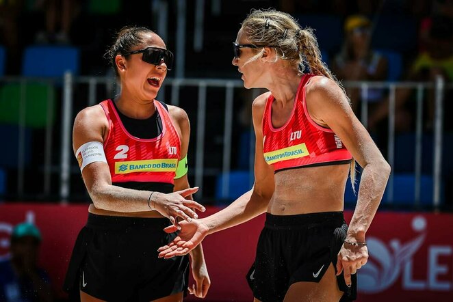 Ieva Dumbauskaitė ir Gerda Grudzinskaitė („Volleyball World“ nuotr.) | Organizatorių nuotr.