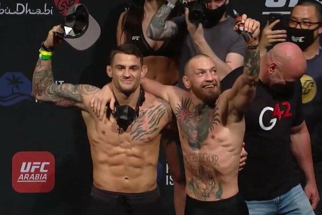 Dustinas Poirier ir Conoras McGregoras | Youtube.com nuotr.
