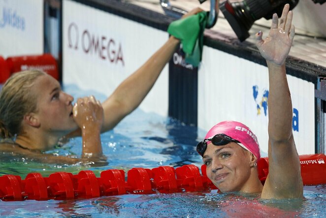 Rūta Meilutytė ir Julija Jefimova | Scanpix nuotr.