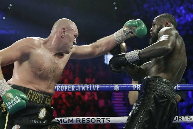 Tysonas Fury ir Deontay Wilderis | Scanpix nuotr.