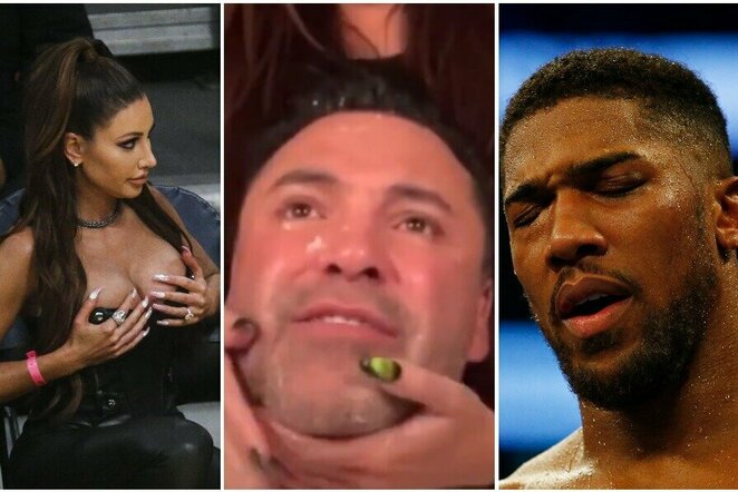 Holly Sonders, Oscaras De La Hoya ir Anthony Joshua | „Scanpix“ ir instagram.com nuotr.