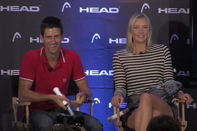 Novakas Djokovičius ir Marija Šarapova | Youtube.com nuotr.