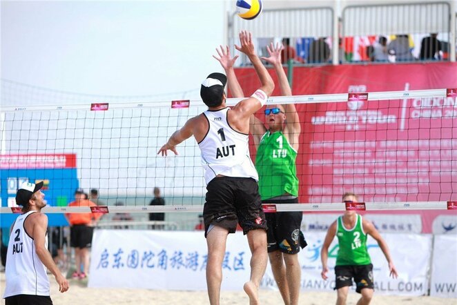 Lukas Každailis ir Arnas Rumševičius | FIVB nuotr.