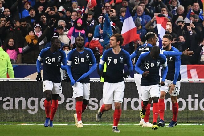 Prancūzija - Urugvajus rungtynių akimirka | Scanpix nuotr.
