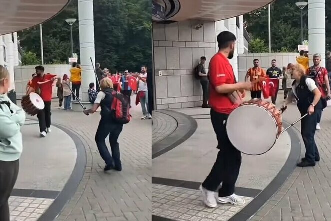 Močiutės konfliktas su turku | „Stop“ kadras