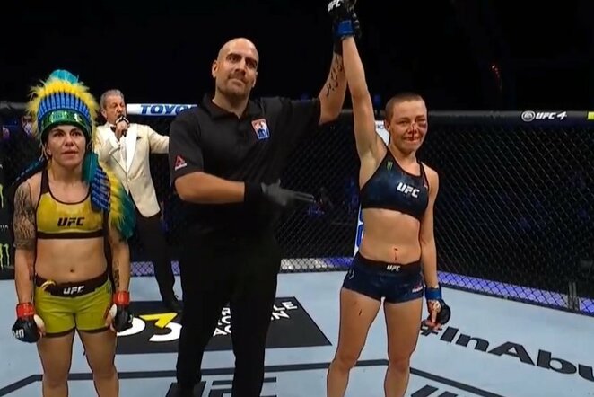 Jessica Andrade ir Rose Namajunas | Organizatorių nuotr.