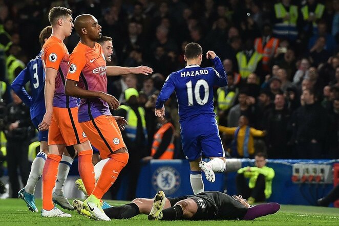 „Chelsea“ – „Manchester City“ rungtynių akimirka | Scanpix nuotr.