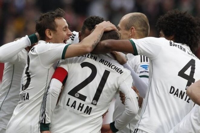 „Bayern“ džiaugiasi mačo įvarčiu | Reuters/Scanpix nuotr.