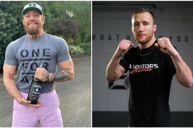 Conoras McGregoras ir Justinas Gaethje | Instagram.com nuotr