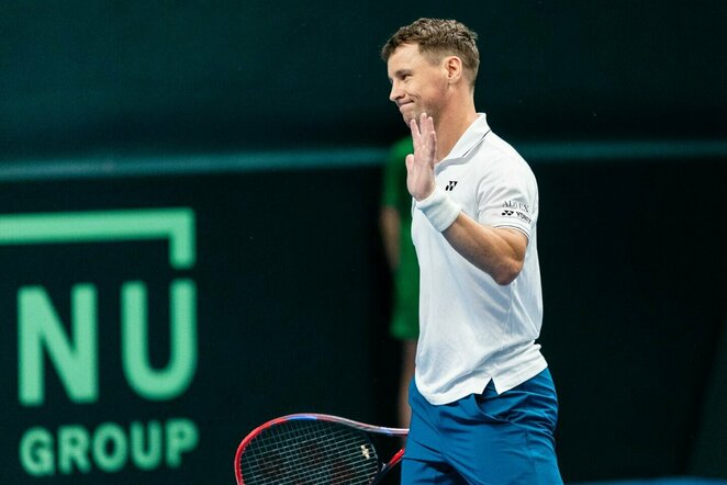 Ričardas Berankis prieš Zurą Tkemaladzę | Skirmanto Lisausko/BNS Foto nuotr.