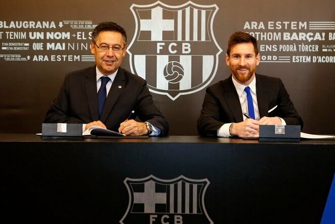 Lionelis Messi pasirašo naują kontraktą | Organizatorių nuotr.