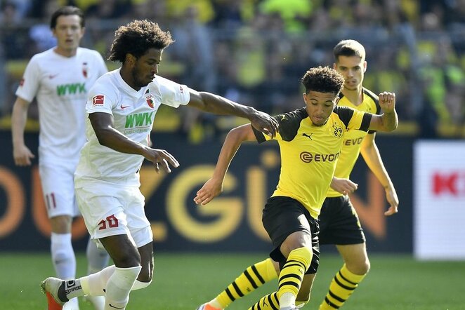Dortmundo „Borussia“ – „Augsburg“ rungtynių akimirka  | Scanpix nuotr.