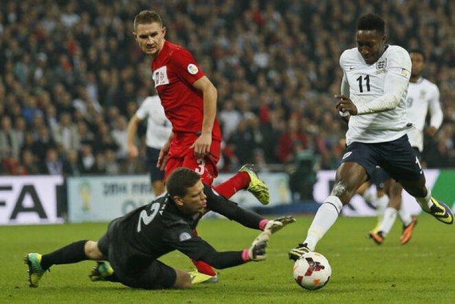 Akimirka iš Anglijos ir Lenkijos rungtynių | Reuters/Scanpix nuotr.