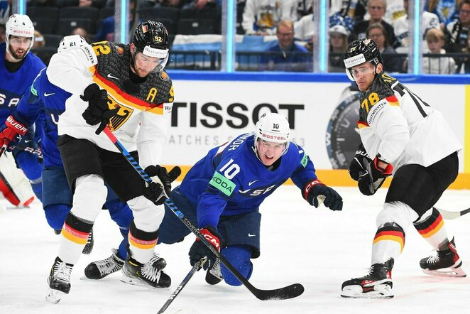Vokietijos – JAV rungtynių akimirka | IIHF nuotr.