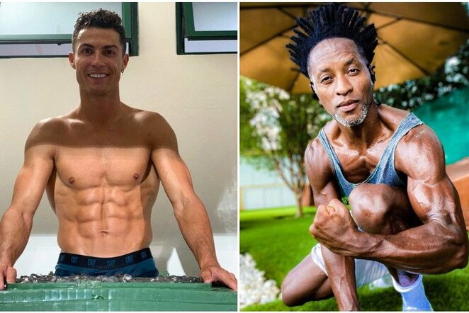 Cristiano Ronaldo ir Ze Roberto | Instagram.com nuotr