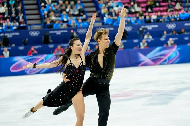 Sauliaus Ambrulevičiaus ir Allison Reed pasirodymas olimpiadoje | Vytauto Dranginio nuotr.