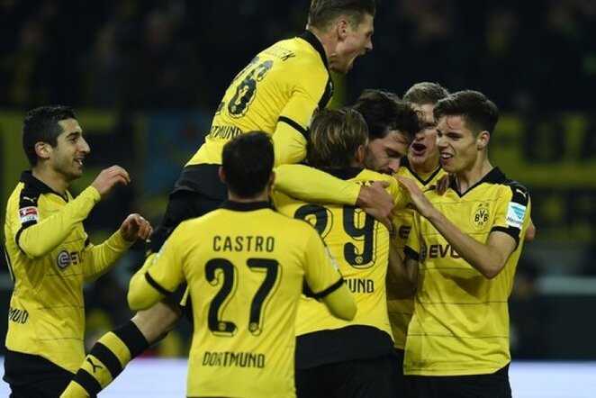 „Borussia“ švenčia įvartį | AFP/Scanpix nuotr.