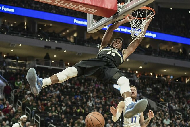 Antetokounmpo ir Brazdeikis | Scanpix nuotr.