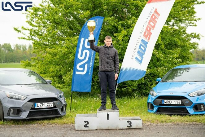 Lietuvos automobilių slalomo čempionato etapas Gustonių aerodrome | Organizatorių nuotr.
