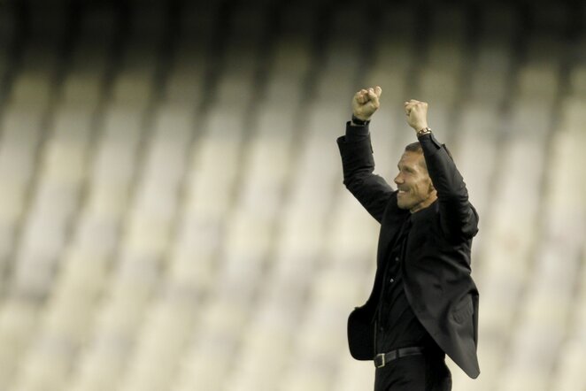 Diego Simeone džiaugiasi pergale prieš „Valencia“ | AP/Scanpix nuotr.