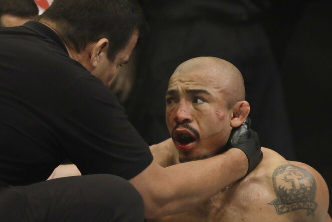 Jose Aldo ir Maxo Holloway dvikova | Scanpix nuotr.
