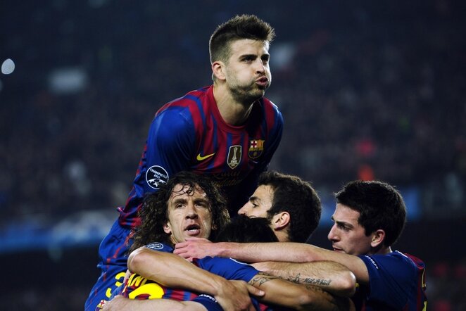 „Barcelona“ komandos futbolininkai | AP/Scanpix nuotr.