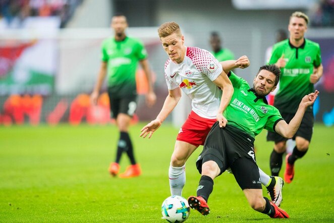 „RB Leipzig“ - „Hannover“  rungtynių akimirka | Scanpix nuotr.